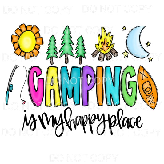 Camping Is My Happy Place #1 Sublimation transfers - Heat 
