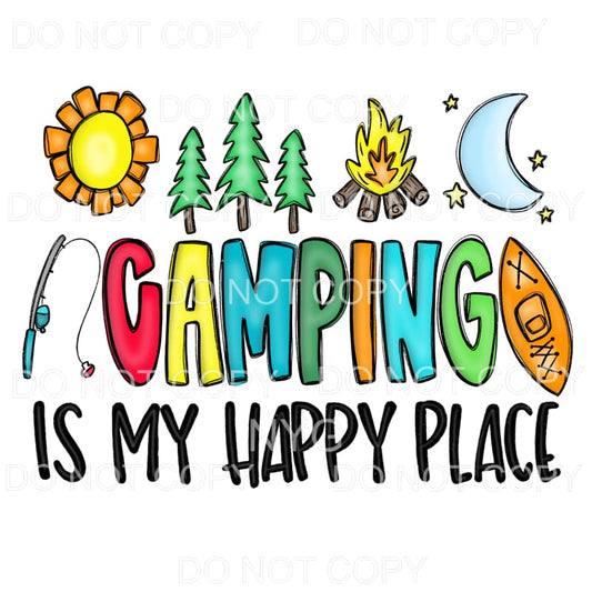 Camping Is My Happy Place #2 Sublimation transfers - Heat 