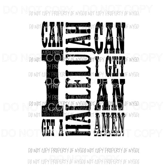 Can I Get An Amen #2 Sublimation transfers Heat Transfer