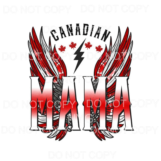 Canadian Mama Wings Sublimation transfers - Heat Transfer