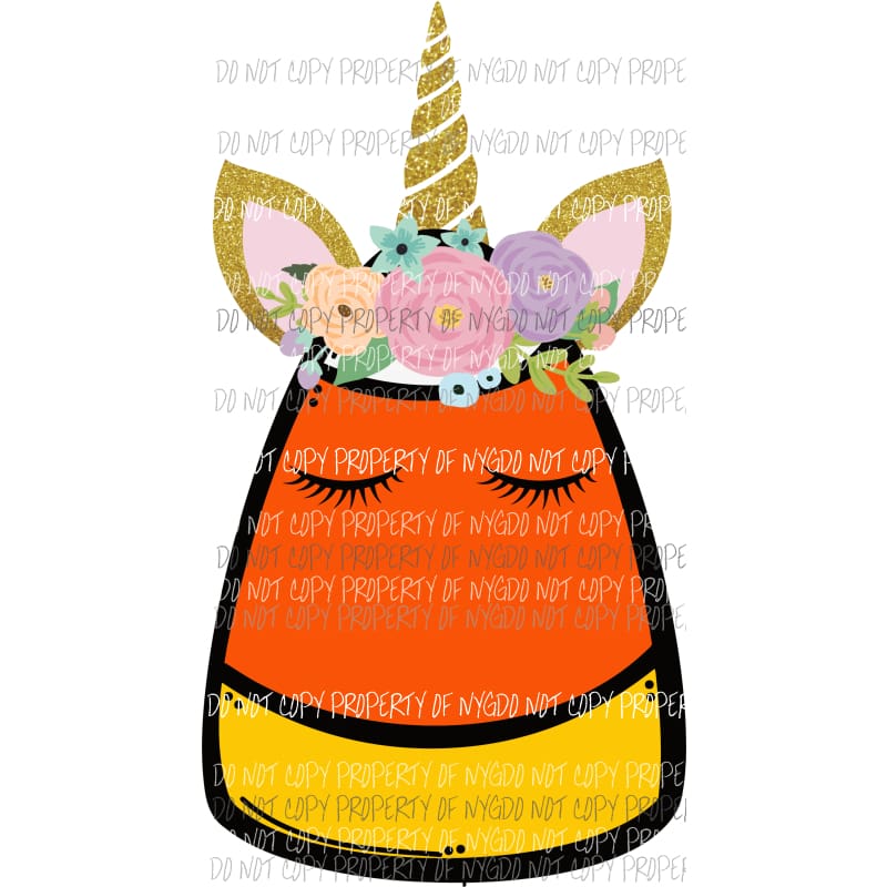 candy corn unicorn Sublimation transfers Heat Transfer