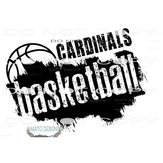 Cardinals basketball # 1002 Sublimation transfers - Heat