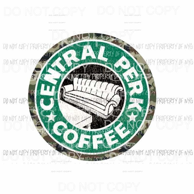 Central Perk Coffee #1 couch camo Sublimation transfers Heat Transfer