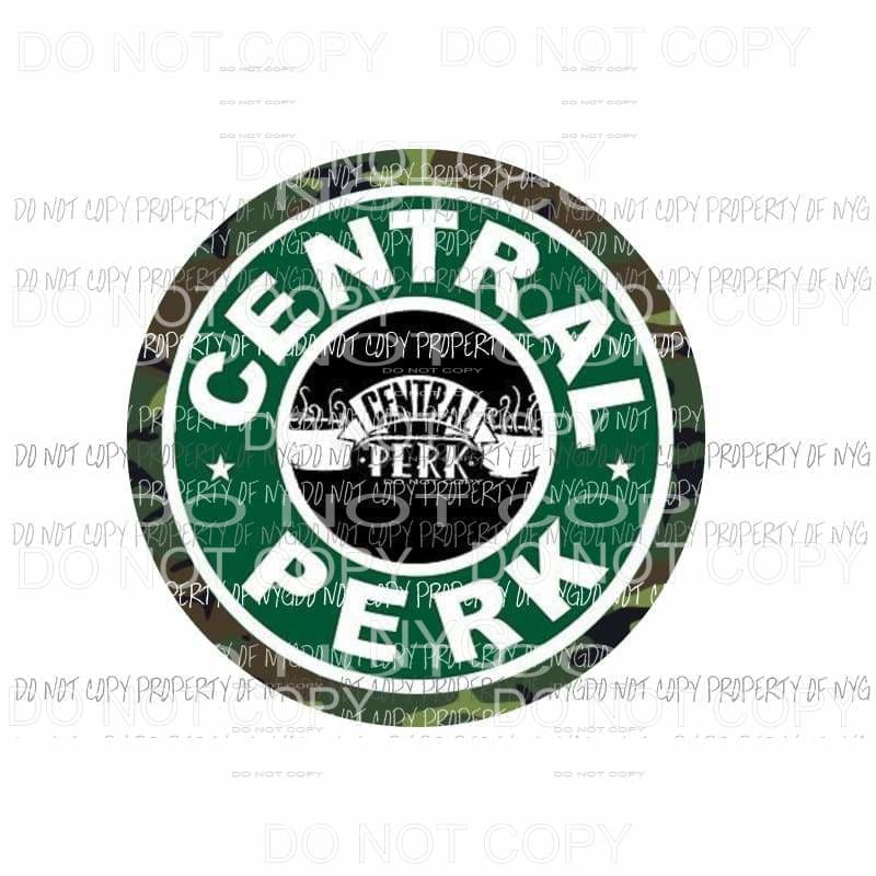 Central Perk Coffee #2 camo Sublimation transfers Heat Transfer