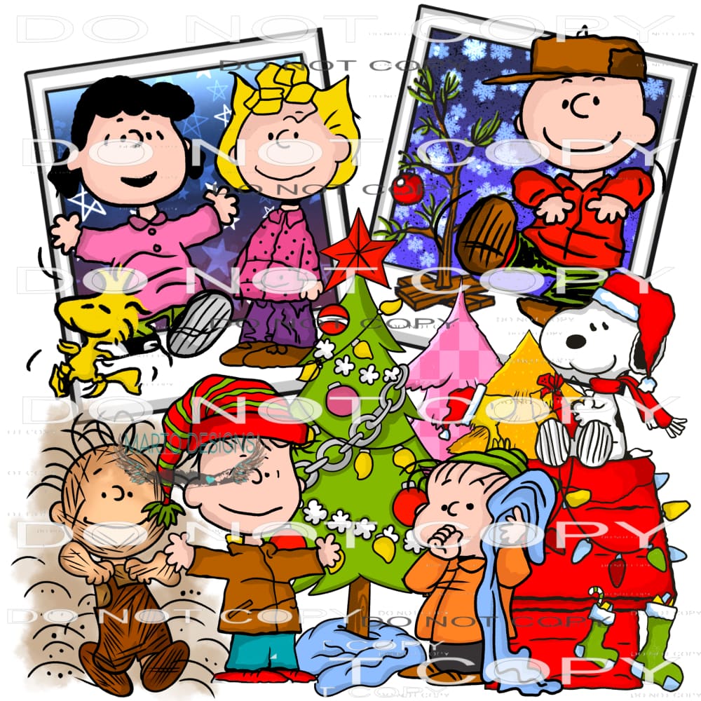 Charlee Brown Christmas #8037 Sublimation transfers - Heat