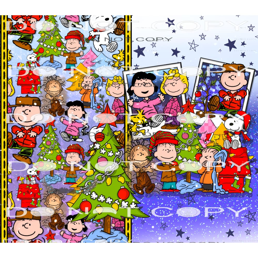 Charlee Brown Christmas #8075 Sublimation transfers - Heat