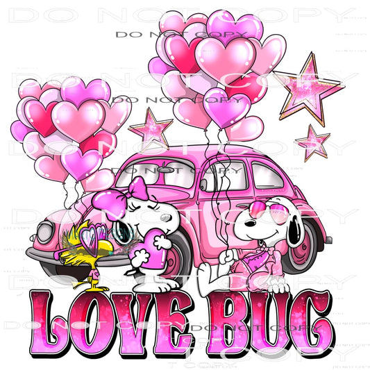 Charlie Brown Love Bug #8797 Sublimation transfers - Heat