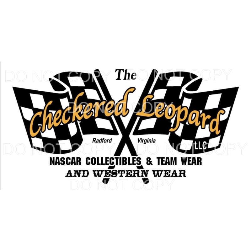 Checkered Leopard custom Sublimation transfers - Heat 