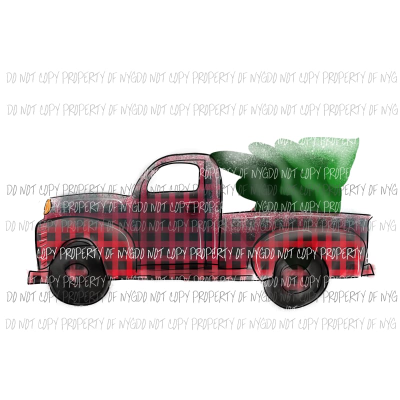 Checkered Truck Sublimation transfers Heat Transfer