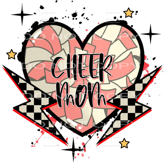 Cheer Mom #4278 Sublimation transfers - Heat Transfer