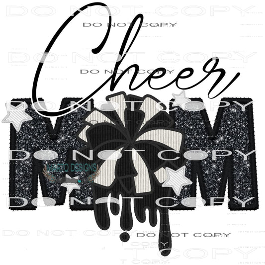 Cheer Mom #7305 Sublimation transfers - Heat Transfer