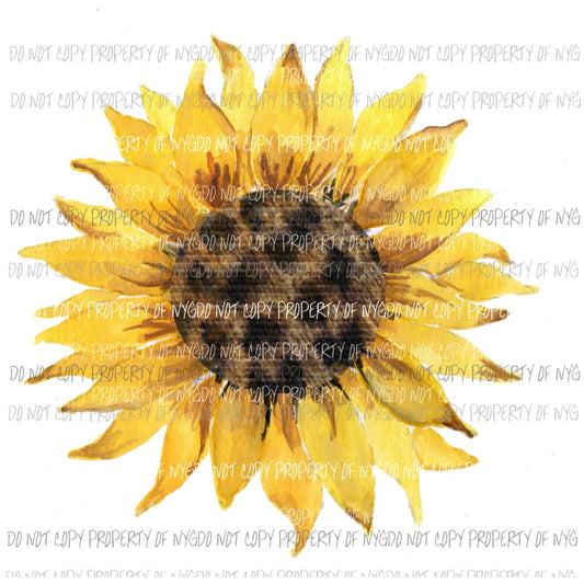 Cheetah Sunflower Sublimation transfers Heat Transfer