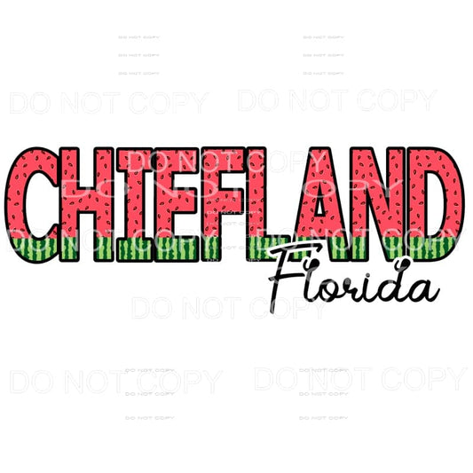 CHIEFLAND FLORIDA watermelon Sublimation transfers - Heat 