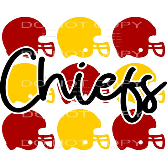 Chiefs # 1028 Sublimation transfers - Heat Transfer