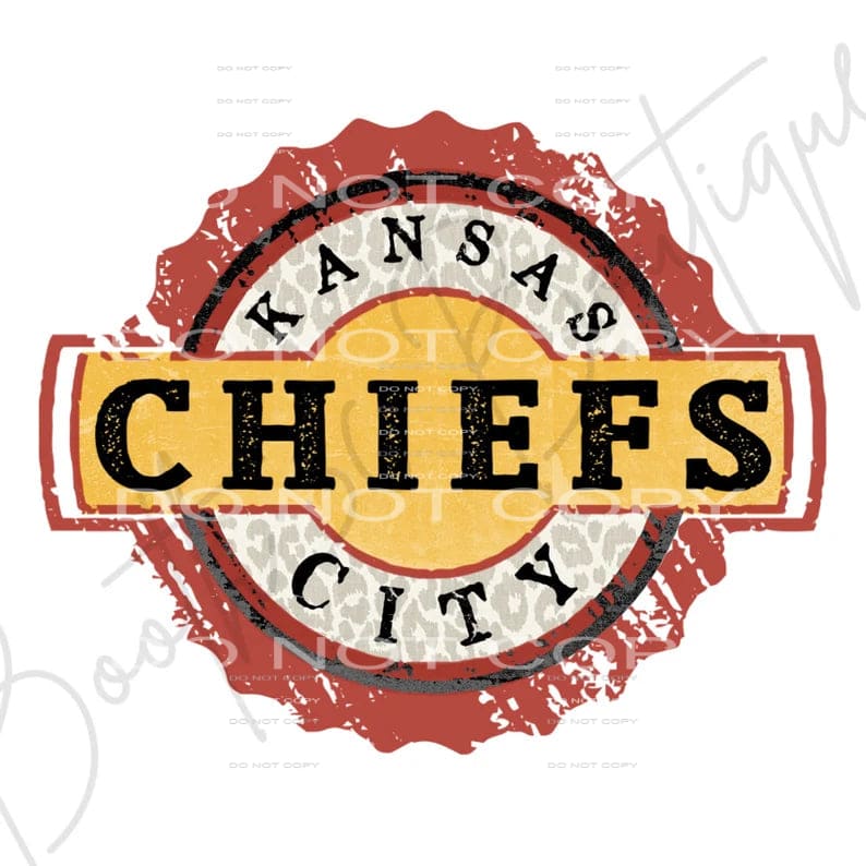 Chiefs # 8016 Sublimation transfers - Heat Transfer Graphic