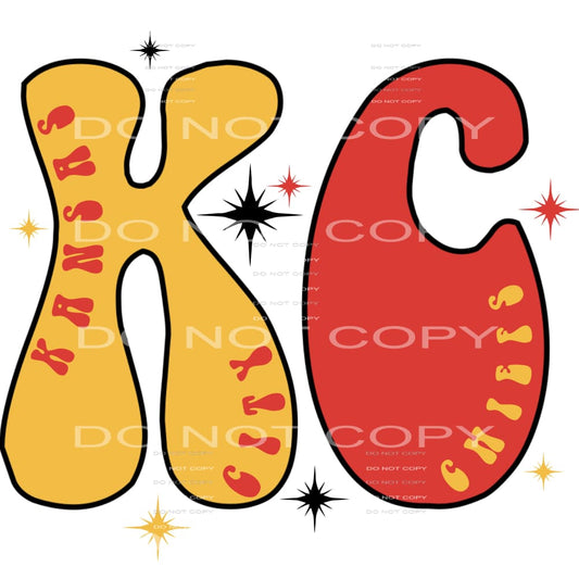 Chiefs # 8022 Sublimation transfers - Heat Transfer Graphic