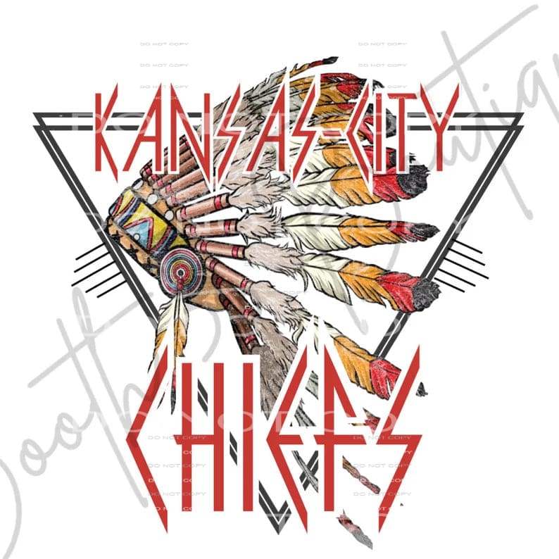 Chiefs # 8025 Sublimation transfers - Heat Transfer Graphic