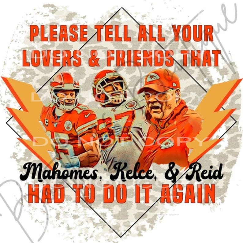 Chiefs # 8026 Sublimation transfers - Heat Transfer Graphic