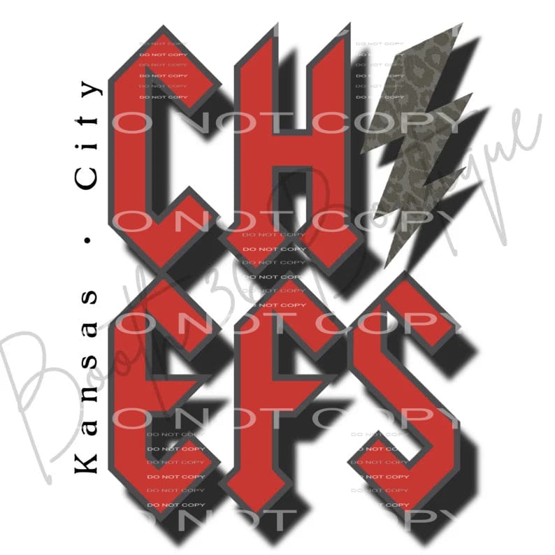 Chiefs # 8027 Sublimation transfers - Heat Transfer Graphic