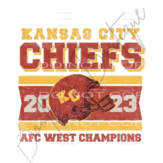 Chiefs # 8028 Sublimation transfers - Heat Transfer Graphic