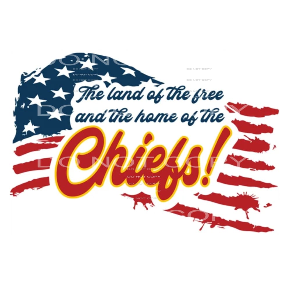 Chiefs # 8039 Sublimation transfers - Heat Transfer Graphic