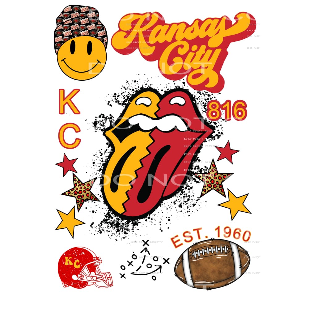 chiefs # 8097 Sublimation transfers - Heat Transfer Graphic