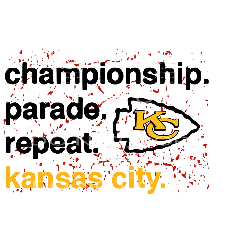 chiefs # 9978 Sublimation transfers - Heat Transfer Graphic