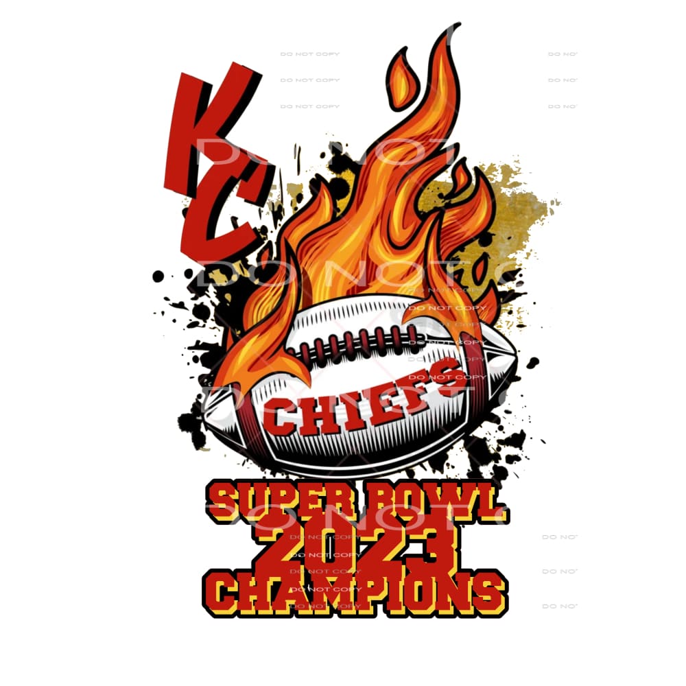 Chiefs # 9979 Sublimation transfers - Heat Transfer Graphic