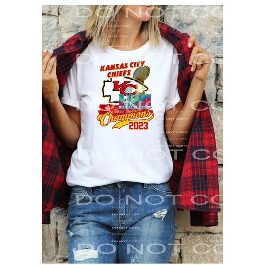 CHIEFS # 9981 Sublimation transfers - Heat Transfer Graphic