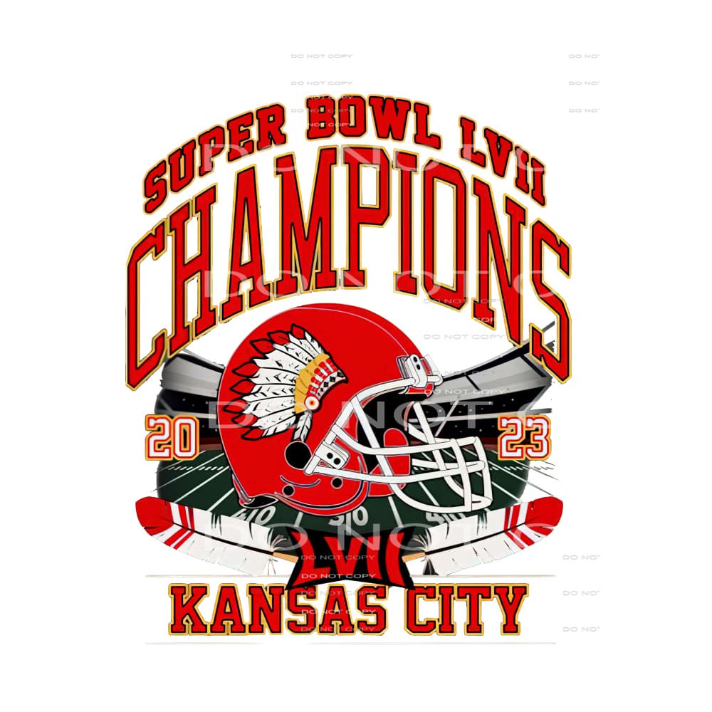 CHIEFS # 9983 Sublimation transfers - Heat Transfer Graphic
