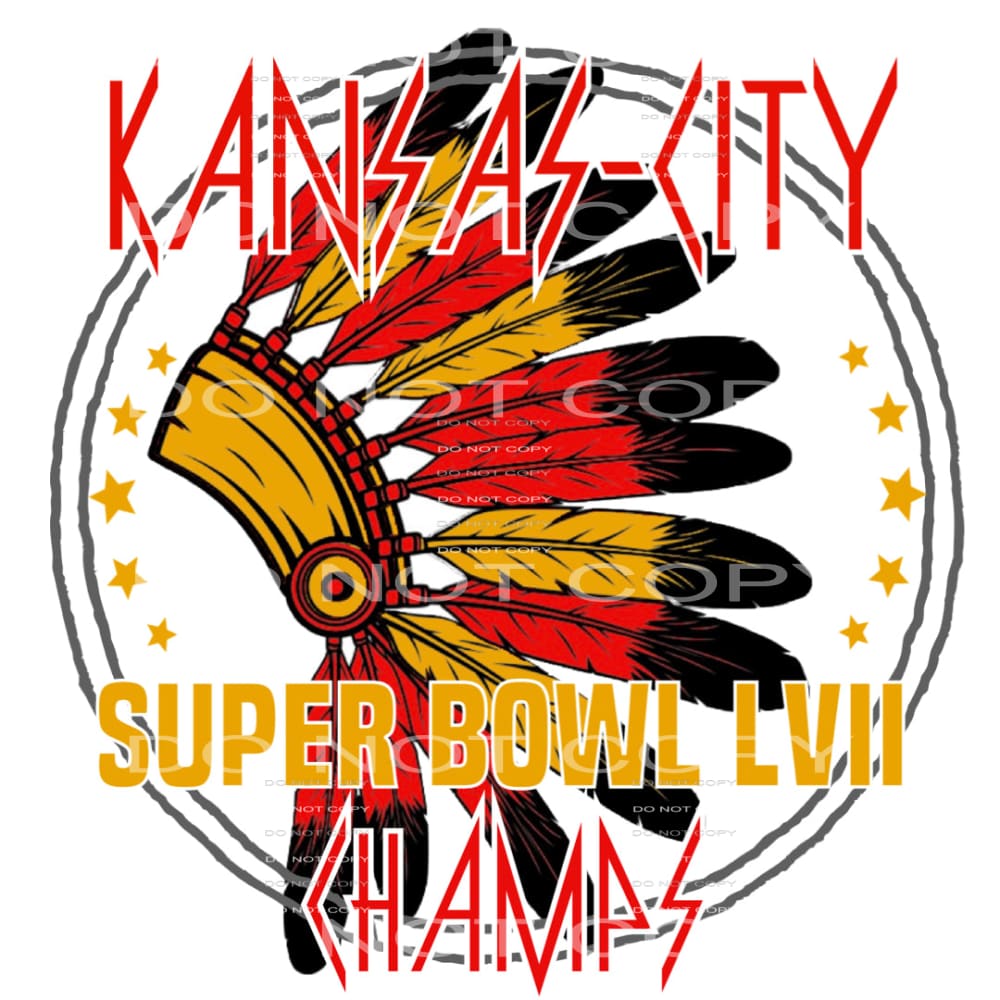 Chiefs # 9986 Sublimation transfers - Heat Transfer Graphic