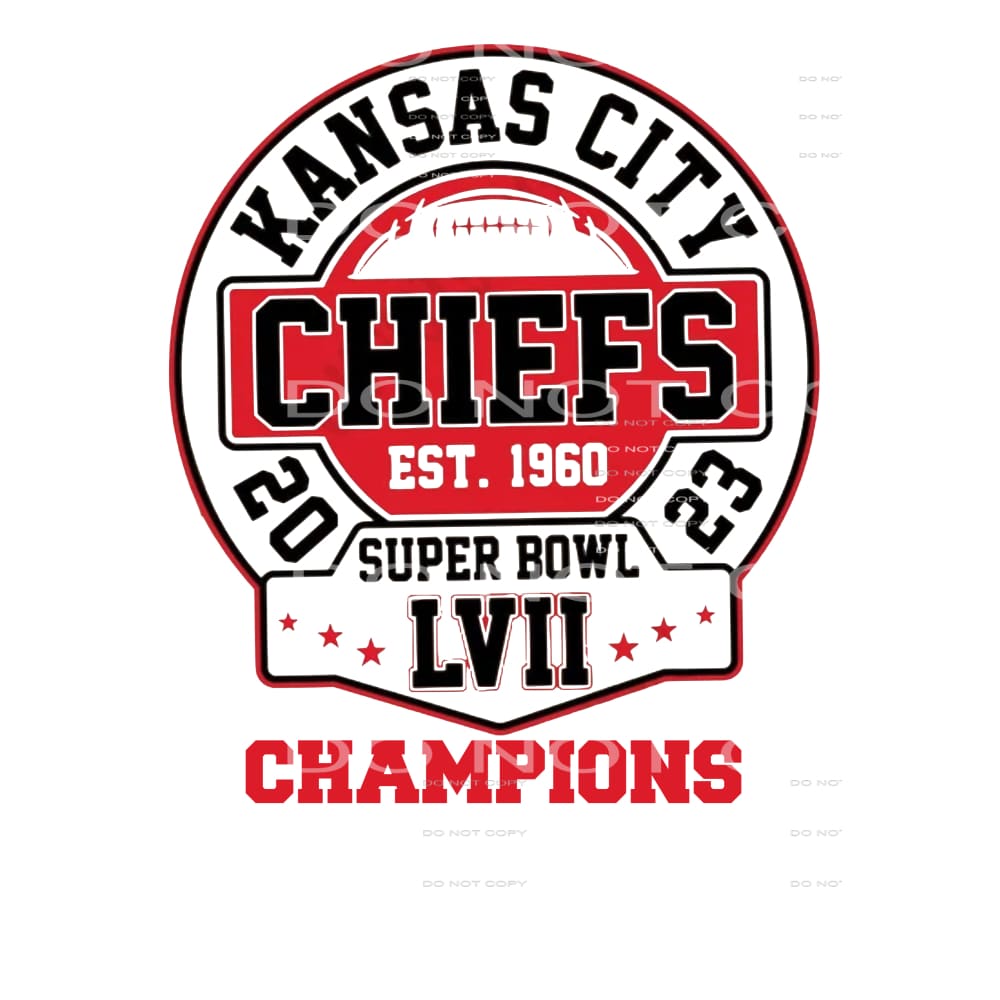 CHIEFS # 9997 Sublimation transfers - Heat Transfer Graphic