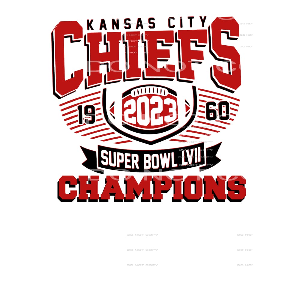 CHIEFS # 9998 Sublimation transfers - Heat Transfer Graphic