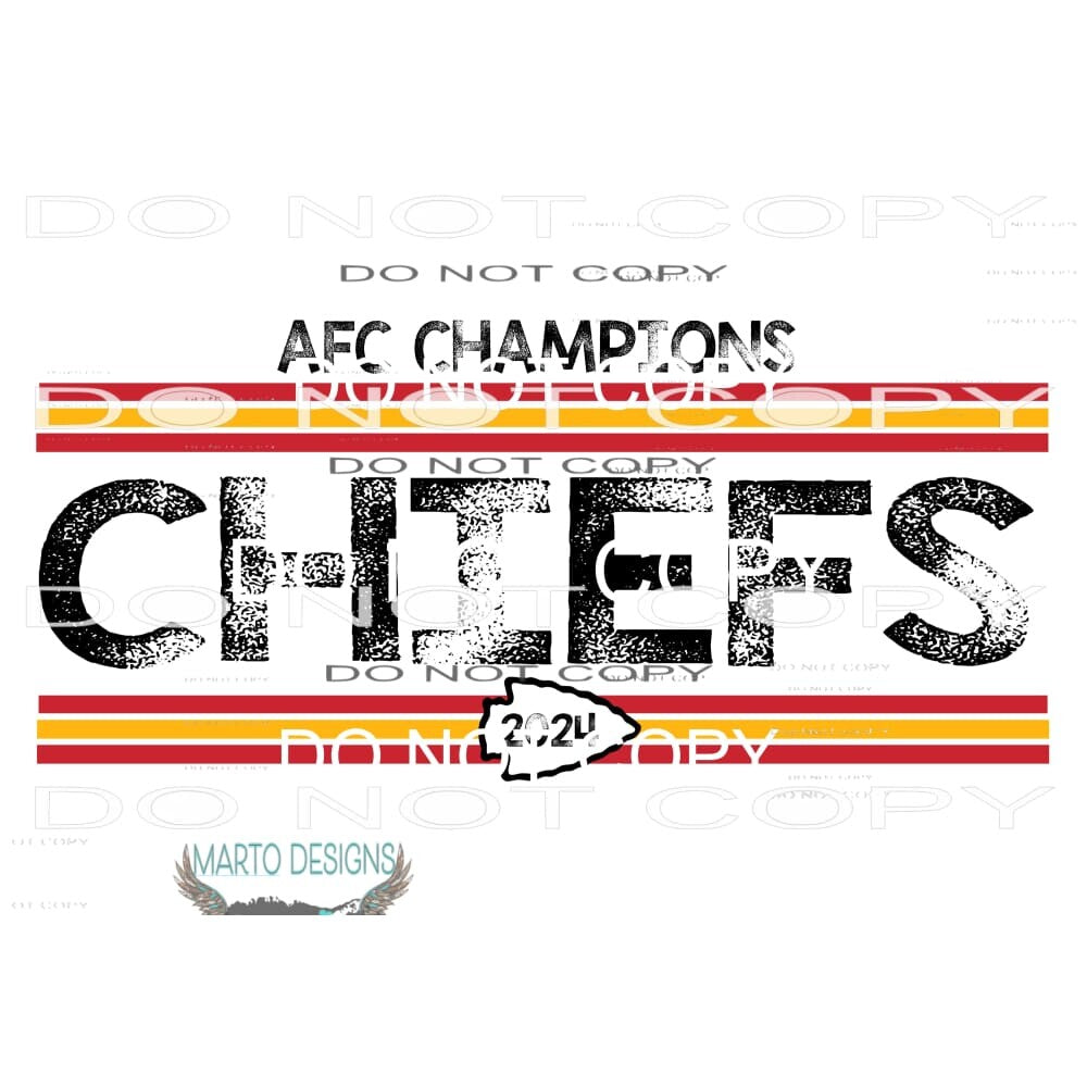 chiefs afc 2024 Sublimation transfers - Heat Transfer