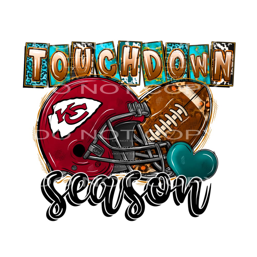 Chiefs season # 1091 Sublimation transfers - Heat Transfer