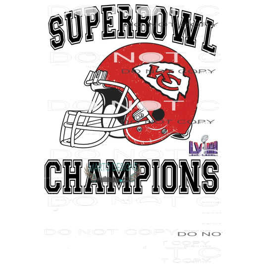 Chiefs Superbowl 10 Sublimation transfers - Heat Transfer