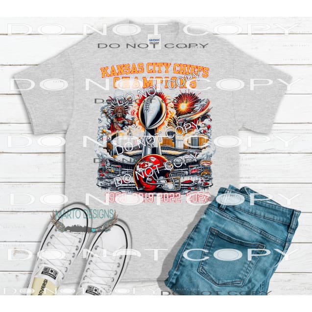 Chiefs Superbowl 19 Sublimation transfers - Heat Transfer