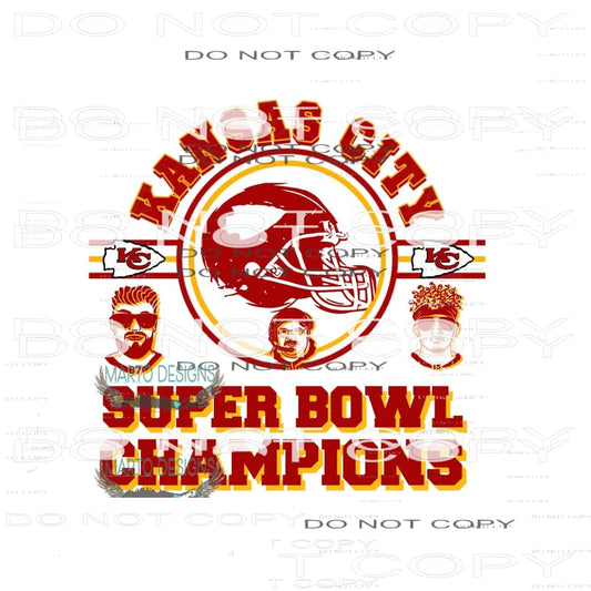 Chiefs Superbowl 7 Sublimation transfers - Heat Transfer