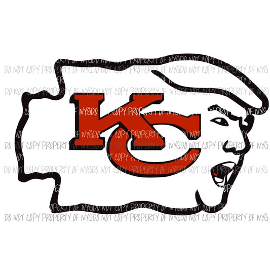 Chiefs Trump kansas city Sublimation transfers Heat Transfer