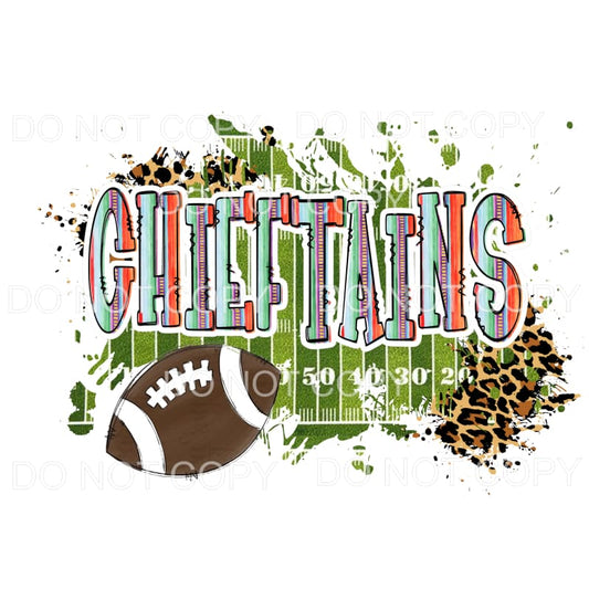 Chieftains Football Field Leopard Splatter #865 Sublimation 