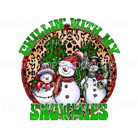 Chillin with my Snowmies # 9050 Sublimation transfers - Heat