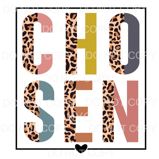 Chosen Half Leopard Neutrals Framed #708 Sublimation 