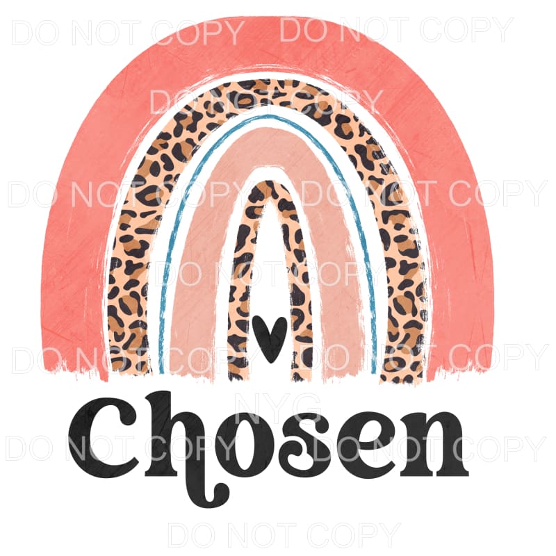 Chosen Rainbow Leopard #709 Sublimation transfers - Heat 