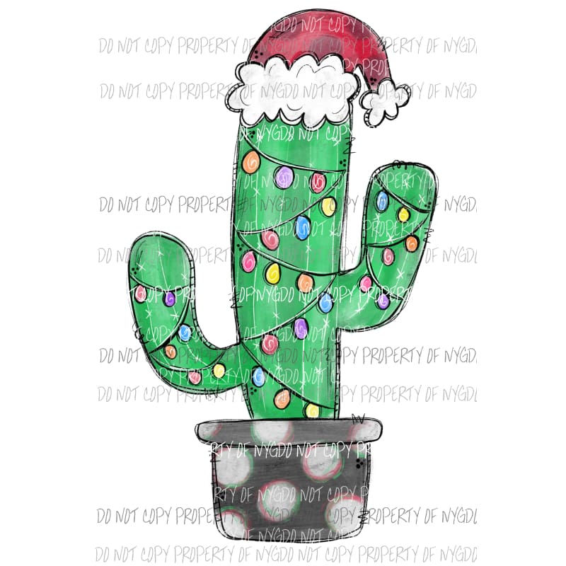 Christmas Cactus # 10 Sublimation transfers Heat Transfer