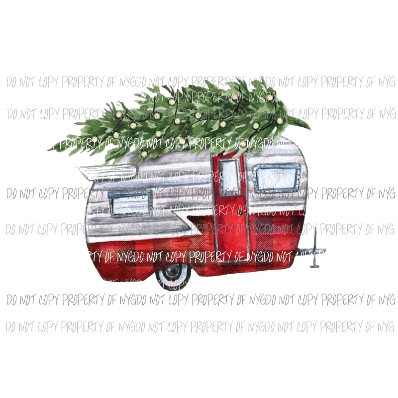 Christmas Camper # 2 Sublimation transfers Heat Transfer
