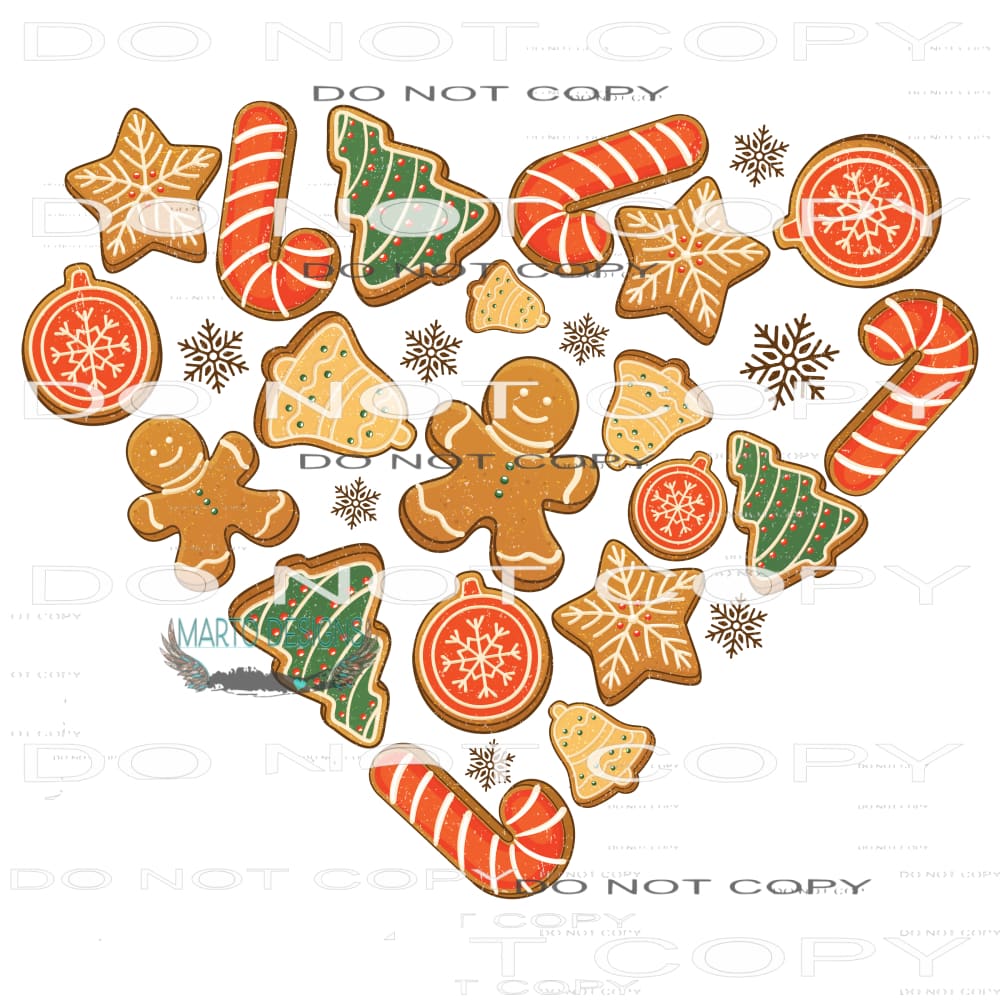 Christmas Cookie Baking Crew #8129 Sublimation transfers -