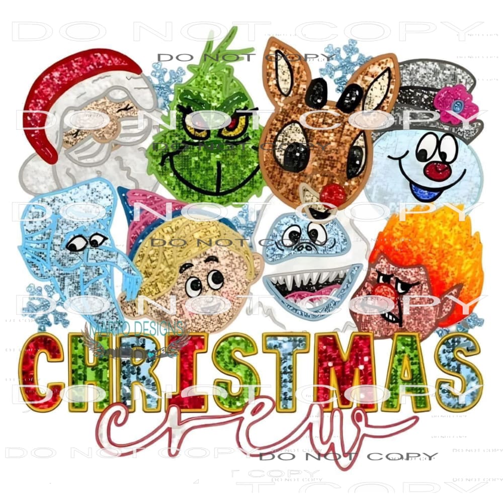 Christmas Crew #8614 Sublimation transfers - Heat Transfer