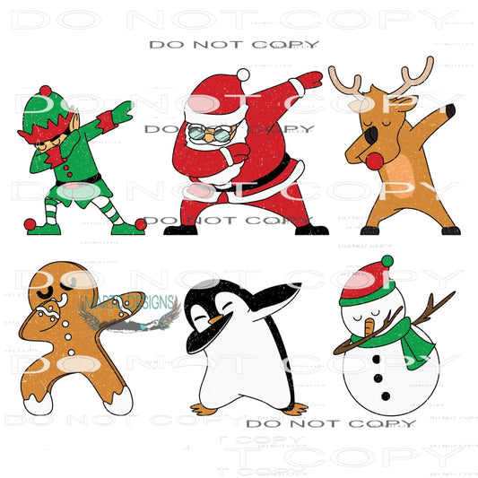 Christmas Dab #8141 Sublimation transfers - Heat Transfer