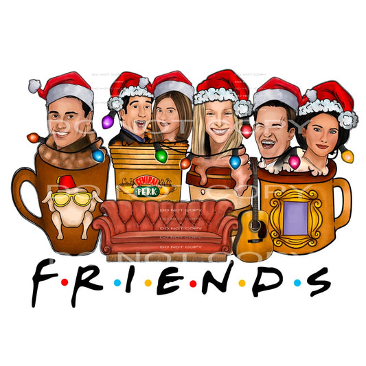 Christmas friends # 2243 Sublimation transfers - Heat