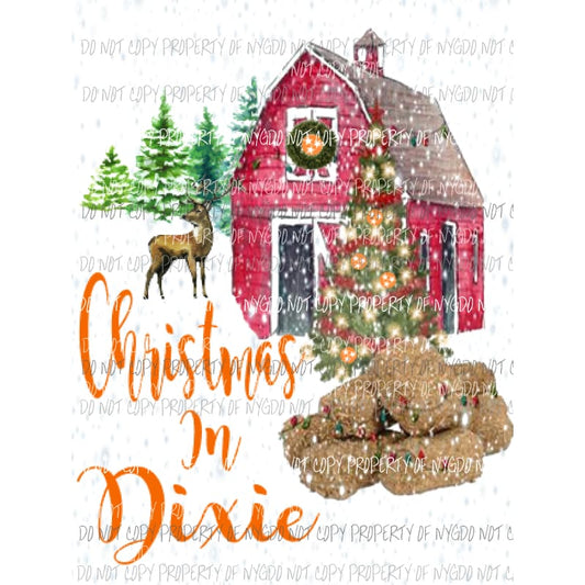 Christmas in Dixie - Tennessee Sublimation transfers Heat Transfer